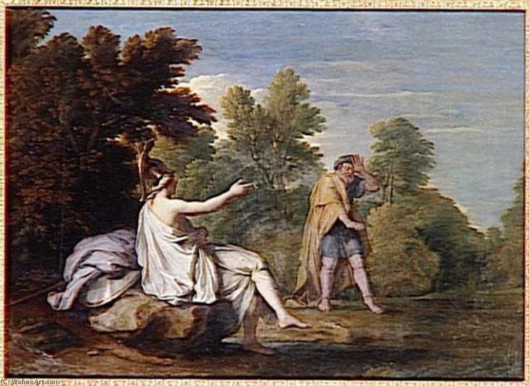 Rene-Antoine-Houasse-MINERVE-ET-TIRESIAS